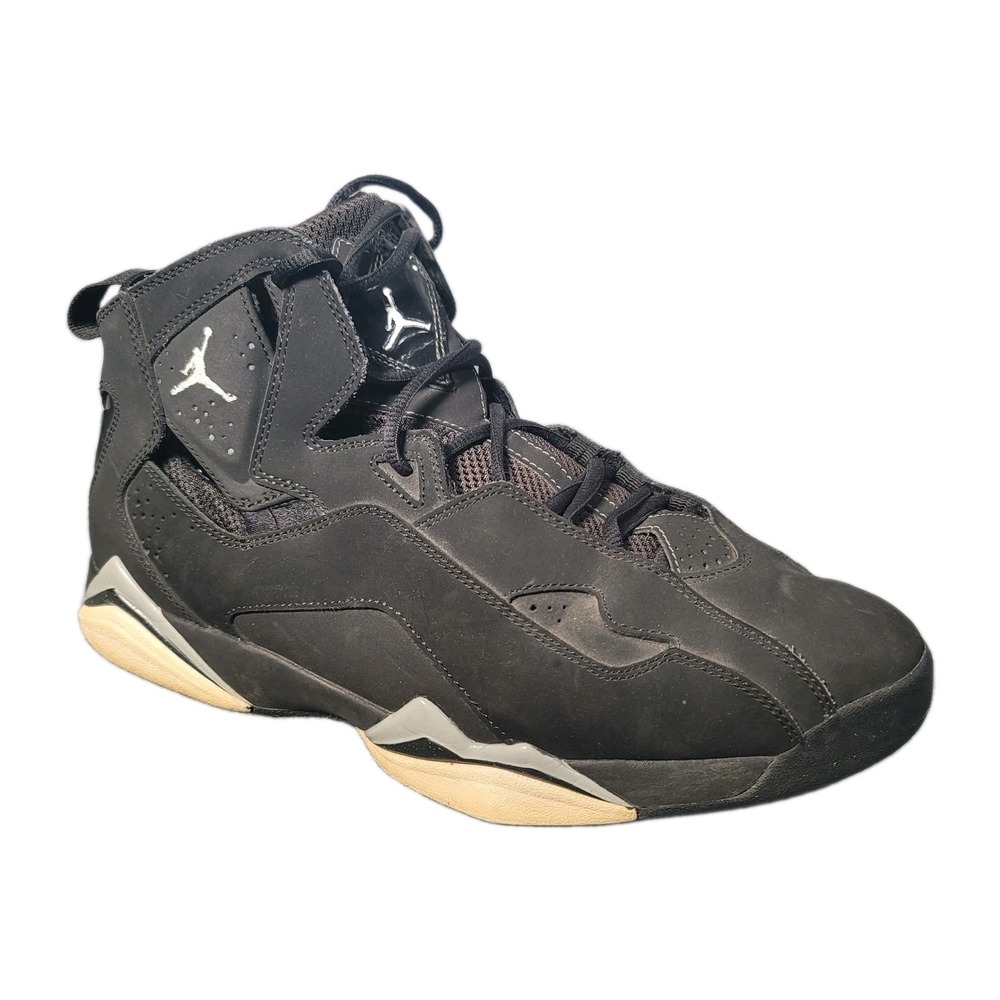 Nike Air Jordan True Flight Mid Top Black Cool Gray Sz 10.5 Basketball Sneakers
